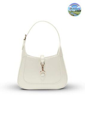 Vegan Leather Shoulder Bag Small Trendy Purse Adjustable Strap Crossbody